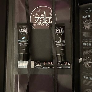 Zala dark brown 120g 5 piece clip ins.